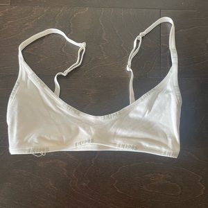 SKIMS Cotton Logo Scoop Neck Bralette